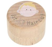 minkissy Coffret Souvenir Coupe de Cheveux Bébé Garçon Grosse Capacité Rangement Organisé Compact en Bois pour Conserver Premières Mèches de Cheveux Souvenir d'Enfance
