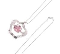 minkissy Collier De Diamant Flash or Collier Pour Femme Bijoux Collier Coeur Couronne Colliers De Coeur Collier De Filles Collier Pendentif Pour Fille 925