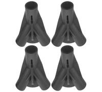 minkissy Connecteur en Y pour Tente et Armature de Tonnelle, 4 Pièces en Nylon Noir, Conception Compacte et Démontage Facile, Adapté Camping et Structures de Jardin