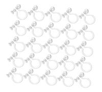 minkissy Convertisseur De Boucles D'oreilles à Clips En Plastique Transparent U-forme, Lot De 50 Pièces, Accessoires Diy Sans Perçage, Clips Boucles Oreilles Pour Création De Bijoux, Usage Polyvalent