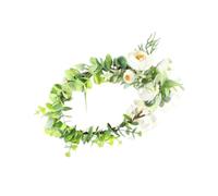 minkissy Couronne De Fleurs Et Fille Bandeau Floral Décoratif Chrysanthèmes Et Accessoire Pour Mariages Fêtes Hawaii
