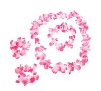 minkissy Couronne De Fleurs Hawaïennes Guirlande De Lei De Fleurs Décorations De Fête Tropicales Casque Hawaïen Pour Femme Bandeaux Hawaïens Pour Femmes Rose Chiffon