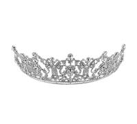 minkissy Couronne de Mariage Cristal pour Mariée Tiare Scintillante pour Coiffure de Mariage Accessoire Brillant pour Cérémonie