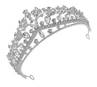 minkissy Couronne de Mariage pour Mariée Accessoire de Cheveux Élégant et Diadème Pratique et Confortable pour Look Éblouissant Lors de Jour