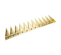 minkissy Couronne de Prince pour Garçons en Tissu Doux, Décoration de Vêtements Dorée Pierres Précieuses, Accessoire Léger pour Anniversaires, Fêtes et Jeux de Rôle, Couvre-Chef Garçon