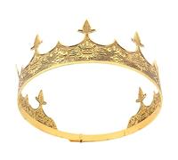 minkissy Couronne Roi Homme Vintage Cosplay Déguisement Prince Coiffe Couronne Adulte