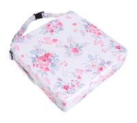 minkissy Coussin Rehausseur Chaise Haute Garçon Fille Ajustable avec Sangle Galette Chaise Confortable et Amovible pour Repas et Jeux Housse Lavable avec Motif Cartoon Rose