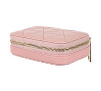 minkissy de Rouge à lèvres Trousse de Maquillage pour Femme Petite Pochette Bourse Sacoche de Rangement Storage Bag de Rangement en Peau de Vache Organisateur de Maquillage Rose