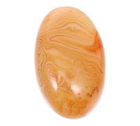 minkissy Décoration En Pierre Naturelle Faite À La Main Agate Rouge Poignée En Cristal Roulé Ornement Élégant Pour La Maison
