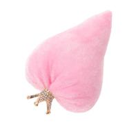 minkissy Décoration Saint-Valentin en Peluche Forme Cœur Rose, Coussin Décoratif Doux en Tissu pour Bureau ou Maison, Figurine Ornementale Romantique pour Fête et Présent Valentin Couple