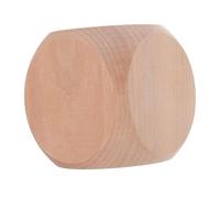 minkissy Dés à Fabriquer Soi-même en Bois 80mm à 6 Faces Arrondies pour Loisirs Créatifs Adultes, Jeux De Société, DIY, Fête, Cube Vierge Unique