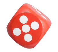 minkissy Dés Mousse Surdimensionnés Rouges pour Enseignement Classe Jeux de Fête Dés à Effacer pour Activités DIY et Compétences Mathématiques Jouets Amusants pour Jeux de Société Famille