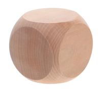minkissy Dés Vierges en Bois À 6 Faces Cube De 3.15 in pour Bricolage Peindre Et Décorer Jeux De Société Jeux À Boire Fournitures De Fête