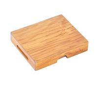 minkissy Échiquier en Bois Rond pour Garçon et Filles Jeu d'Échecs Éducatif Jouet Classique Noir Blanc et Rouge Puzzle Activité Familiale Jeu de Société 1 Pièce