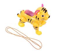 minkissy Électrique Tigre Lumineux Musical pour Modèle de Tigre Cartoon avec Projection et Effets Lumineux Éducatif pour Développement Musical des Couleur Aléatoire