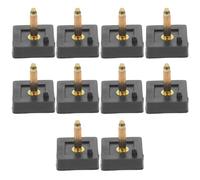 minkissy Embouts Carrés Pour Talons Hauts Pointes De Remplacement Noires En Plastique Résistant Lot De 5 Paires Réparation Chaussures à Talons Pour Femmes Et Épais 16mm x 16mm