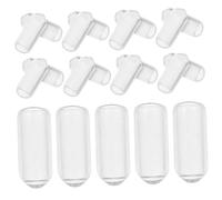 minkissy Embouts De Serrage-tête En Caoutchouc 200pcs 4.0mm Transparent Remplacement Accessoires Diy Pour Femme Sport