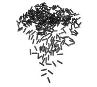 minkissy Embouts de Tube pour de Filetage Flexibles 250 Pièces en Caoutchouc Noir Extrémité Arrondie, Adaptés aux Têtes de Clous et Pieds de Chaise Métalliques