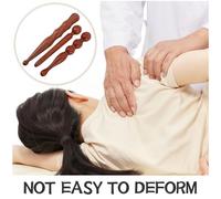 minkissy Ensemble de 3 Bâtons de Massage en Bois de Santal pour Gua Sha Outil d'Automassage Musculaire Soulagement Précis des Points d'Acupuncture Portable pour Relaxation et