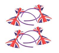 minkissy Ensemble De 4 Bandeaux À Nœuds Avec Motif Drapeau Britannique Accessoires De Coiffure Élégants Pour Femmes Et Filles