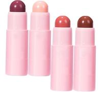 minkissy Ensemble de 4 Rouges à Lèvres Mats Longue Tenue pour Femmes Noires, Format Mixte, Texture Velours, Hydratant et Repulpant, Maquillage Quotidien et Sorties Couleur Aléatoire