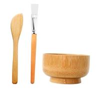 minkissy Ensemble De Bols Mélangeurs Pour Masques Naturels Avec Agitateur Et Pinceau En Bois Idéal Pour Les Soins Du Visage Faits Maison
