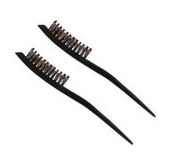minkissy Ensemble De Peignes À Cheveux À Trois Rangées Brosse Démêlante Ventilée Pour Lisser Et Lisser Les Cheveux 2 Pièces