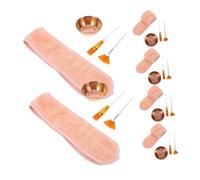 minkissy Ensemble de soins de esthéticien applicateur de soins peau kit de visage spa bol pour visage kit de spa pour filles bol de masque facial Acier inoxydable