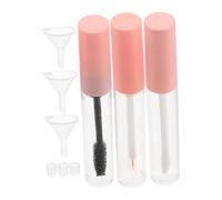 minkissy Ensemble Embouteillée tube cosmétique bouteille de lip gloss chignons décoratifs casque lunettes mini-modèle bouteilles de mascara vides contenant de tube d'eye-liner vide animaux
