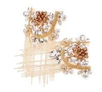 minkissy Épaulettes Décoratives Vintage en Pompons 1 Paire d'Épaulettes U Shape Bijoux d'Épaule pour Costumes Cérémonies et Événements Accessoires Élégants