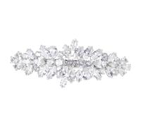minkissy épingle à cheveux en zircon coiffes pour mariage coiffes de mariée en Zircon Pince à cheveux de mariage en zircon pince à cheveux en zircone Silver