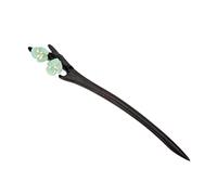 minkissy Épingle à cheveux hairpin hair clip hair toppers de finition de cheveux de cheveux baguettes de cheveux pour les femmes pics à cheveux pour cheveux longs un verre Green