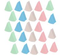 minkissy Éponge à Maquillage En Latex Lot De 24 Sets De Forme Triangulaire Douce Et Délicate Fournitures De Maquillage Utilisation Humide Et Sèche Applicateurs De Fond De Teint