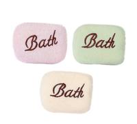 minkissy Éponges De Bain Compactes Pour Bébé - Lot De 3 Serviettes Brodées Douces Douces Pour Les Nouveau-nés Faciles À Nettoyer Profitez Du Bain
