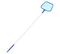 minkissy Épuisette Portable pour Piscine et Étang en Alliage D'aluminium Manche Télescopique 5 Sections, Facile à Utiliser pour Nettoyage des Feuilles