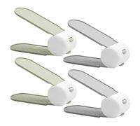 minkissy Étagère à Chaussures à Double Niveau en PP Vert Support Réglable pour Ranger Chaussures et Pantoufles Design Créatif Antidérapant pour Placard Lot de 4 Pièces