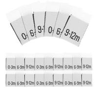 minkissy Étiquettes Mensuelles à Coudre pour Vêtements Bébé 0-12 Mois Lot de 300 Pièces Polyester Étiquettes de Taille pour Garçon et Fille Accessoires Pratiques pour Garde-Robe -Né