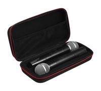 minkissy Étui de Microphone Portable avec Poignée Housse de Rangement pour Micros avec Zip Protection et Capacité Générale Sac de Voyage Eva