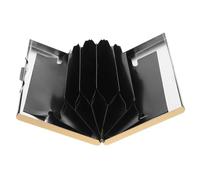 minkissy Étui Porte-Cartes en Métal Fin en Acier Inoxydable Doré, Porte-Cartes De Crédit Anti-démagnétisation Unisexe Petit Format 6 Emplacements, Portefeuille Compact Professionnel Au Design Léger