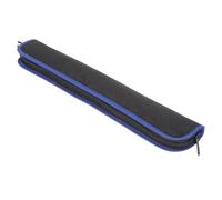 minkissy Étui pour Flûte à Bec et Saxophone Soprano Paquet de Transport en Tissu Oxford Noir Bordure Bleue Léger Portable Adapté aux Musiciens et Élèves Flûtistes