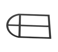 minkissy Fenêtre Miniature Arquée pour Maison de Poupée Kit Complet DIY Modélisme Transparent Vintage pour Cuisine et Entrée
