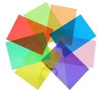 minkissy Feuilles de Cellophane Multicolores A3 Transparentes en Pvc, 9 Pièces pour Emballage Présent, Bricolage et Décoration Créative, Film Cellophane Coloré Résistant et Polyvalent