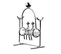 minkissy Figurine Balance Ball Bascule Rotatif pour Bureau Décoration de Bureau Art-in-Motion Accessoire Équilibre pour Adultes Cadeau Anniversaire Noël