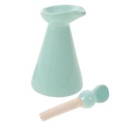minkissy Flacon Compte-gouttes en Céramique 70ml pour Huiles Essentielles et Cosmétiques, Léger et Compact, Style Vintage Japonerie, pour Usage Personnel et Spa