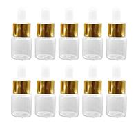 minkissy Flacon d'Huile Essentielle en Verre Transparent 50Pcs 2Ml Compte-Gouttes Bouteille Vide Polyvalente pour Voyage pour Accessoires Beauté
