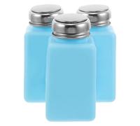 minkissy Flacon Distributeur d'Alcool à Pompe à Pression 180 Ml Lot de 3 Bouteilles Plastiques Bouchon Métal pour Usage Domestique et Maintenance Électronique