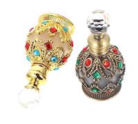 minkissy Flacons De Parfum En Verre De 15 Ml Distributeurs Incrustés De Diamants Contenants De Parfum Vides 2 Pièces