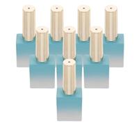 minkissy Flacons Rechargeables en Verre Pinceau Lot de 8 11,7 Ml Design Unique Dégradé, Application Facile pour Vernis à Ongles pour Usage Personnel et Professionnel