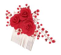 minkissy Floral Wedding Hair Comb Accessory For Women And Elegant Hairpiece For Bridal And Special Occasions