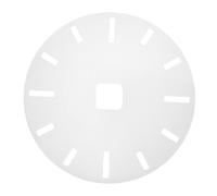 minkissy Gabarit d'horloge en acrylique, gabarit rond de 40,6 cm (16 pouces) pour défonceuse avec 12 repères de et poche pour, pochoir transparent pour la création